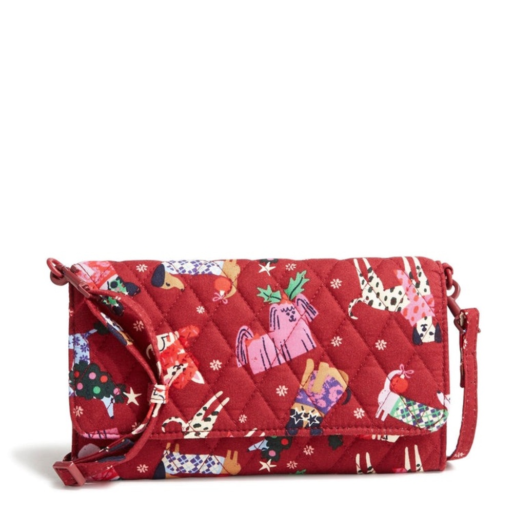 NWT Vera Bradley Holiday Hounds WalletCrossbody
in Cotton